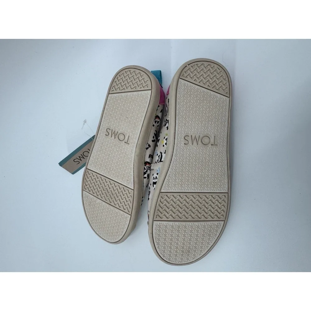 TOMS‎ Panda Slip-On Shoes Size 1.5 Girls NWT no box